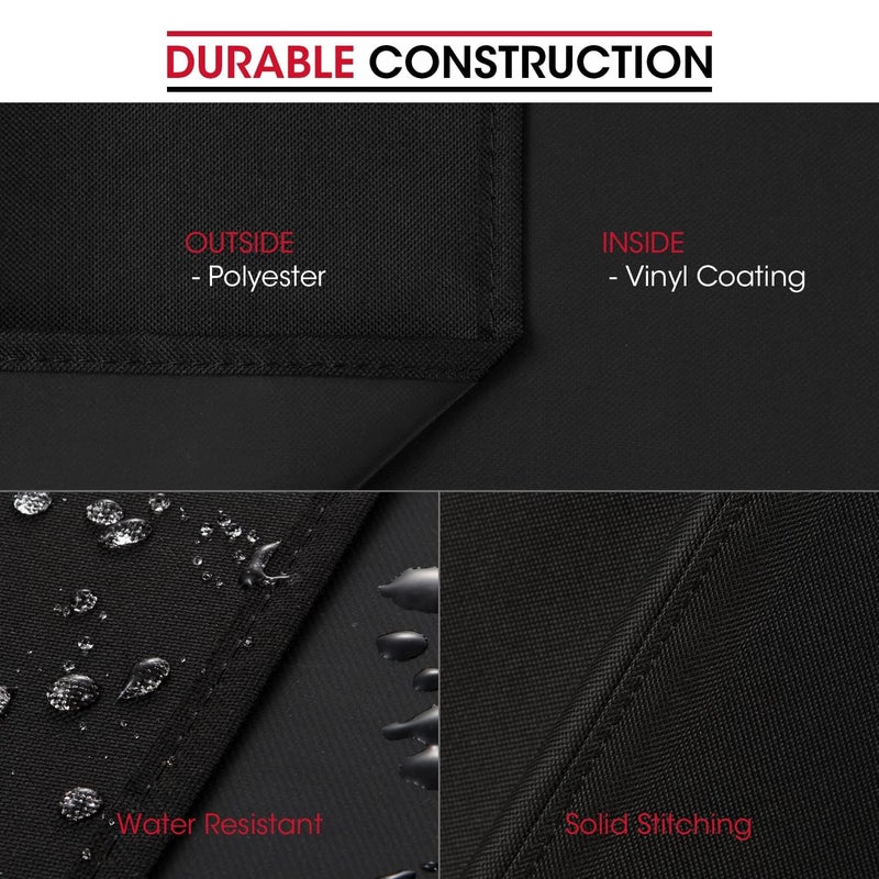 Unicook Heavy Duty Waterproof Barbecue Gas Grill Cover, 65-inch BBQ Cover, Special Fade and UV Resistant Material, Durable and Convenient, Fits Grills of Weber Char-Broil Nexgrill Brinkmann and More - Image 5